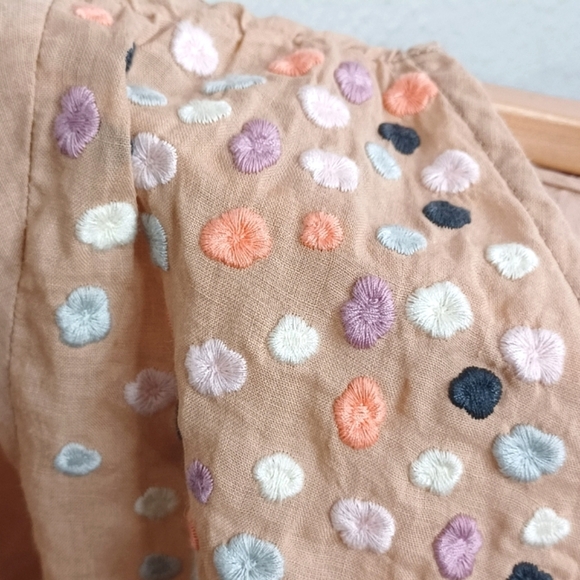 Boho Lagenlook Embroidered Polka-Dot Artsy Art to Wear Sustainable Funky… - Picture 10 of 13
